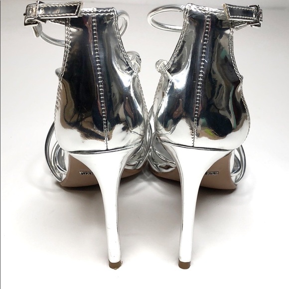 3 🟪 for $40 Tubular Mirrored Dress Sandal Gianni Bini EUC 7 - Picture 5 of 9